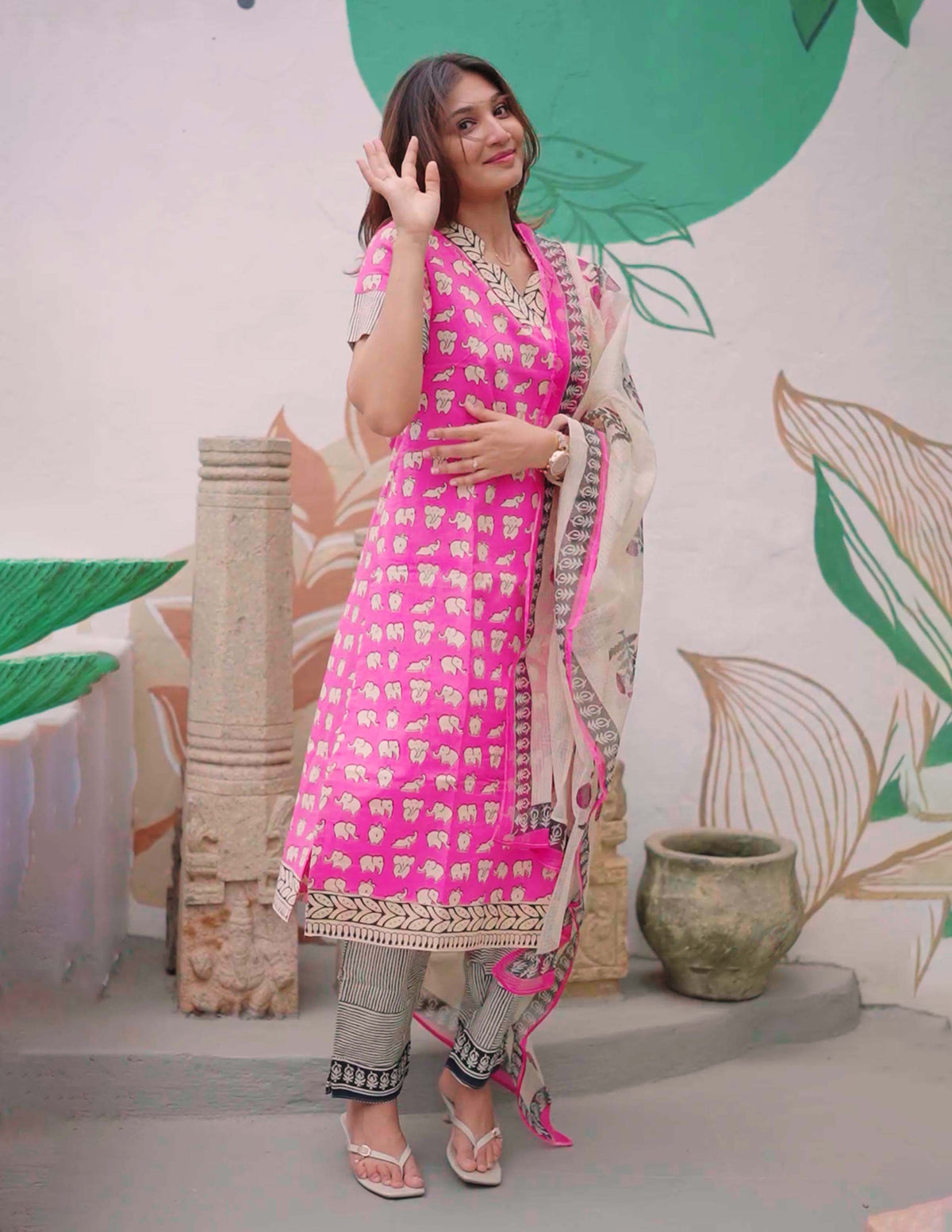 Pink paradise salwar set
