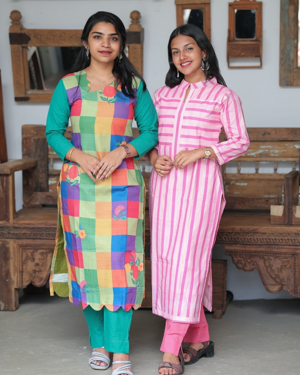 Multicolor Checks Co-Ord Set