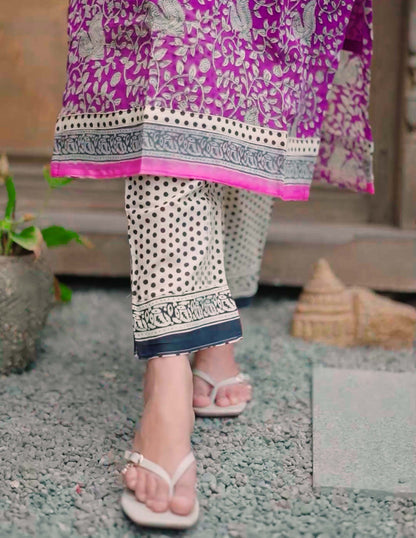 PLUM BLOOM LINEN SET