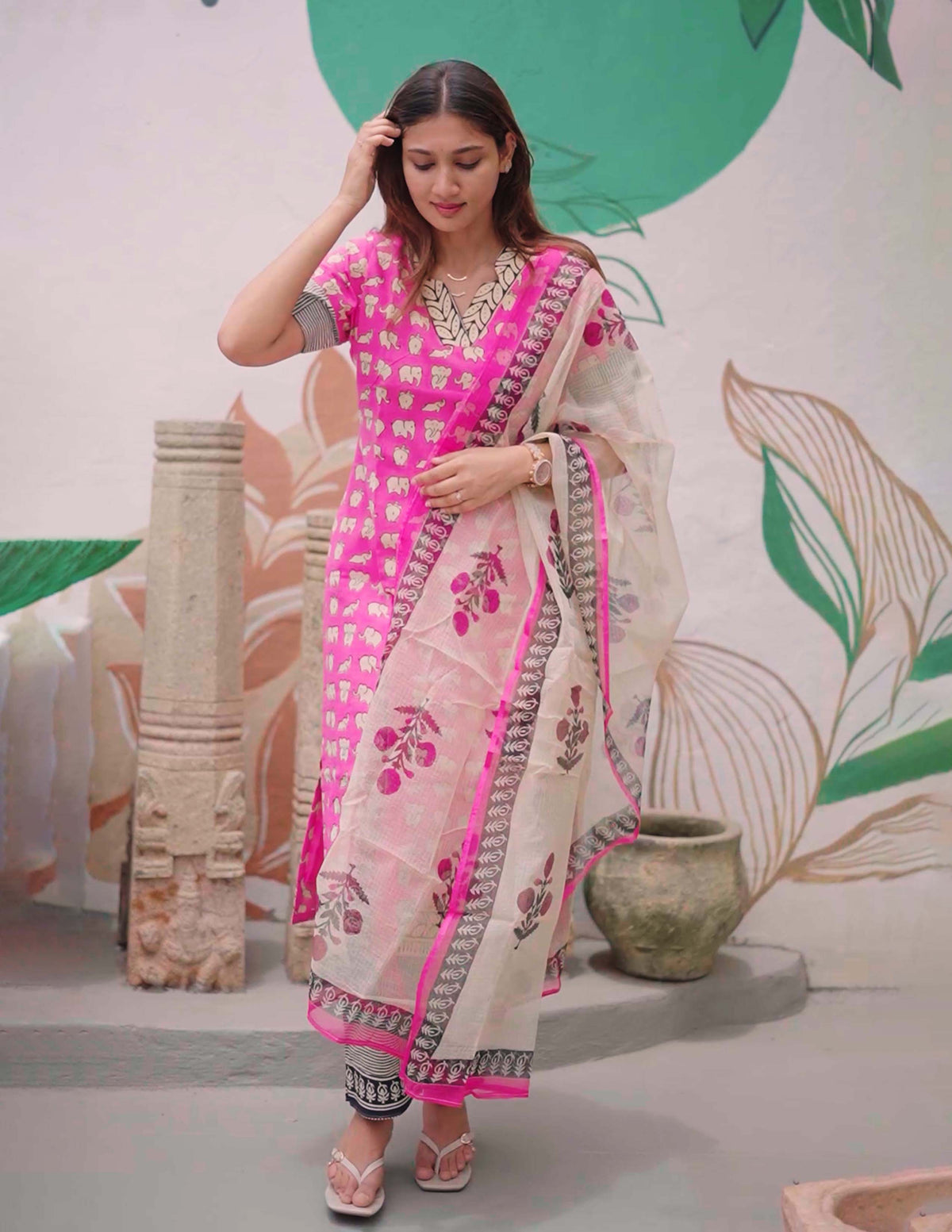 Pink paradise salwar set