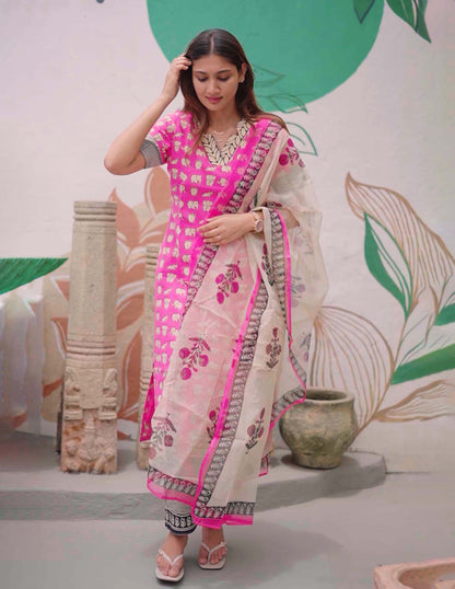 Pink paradise salwar set