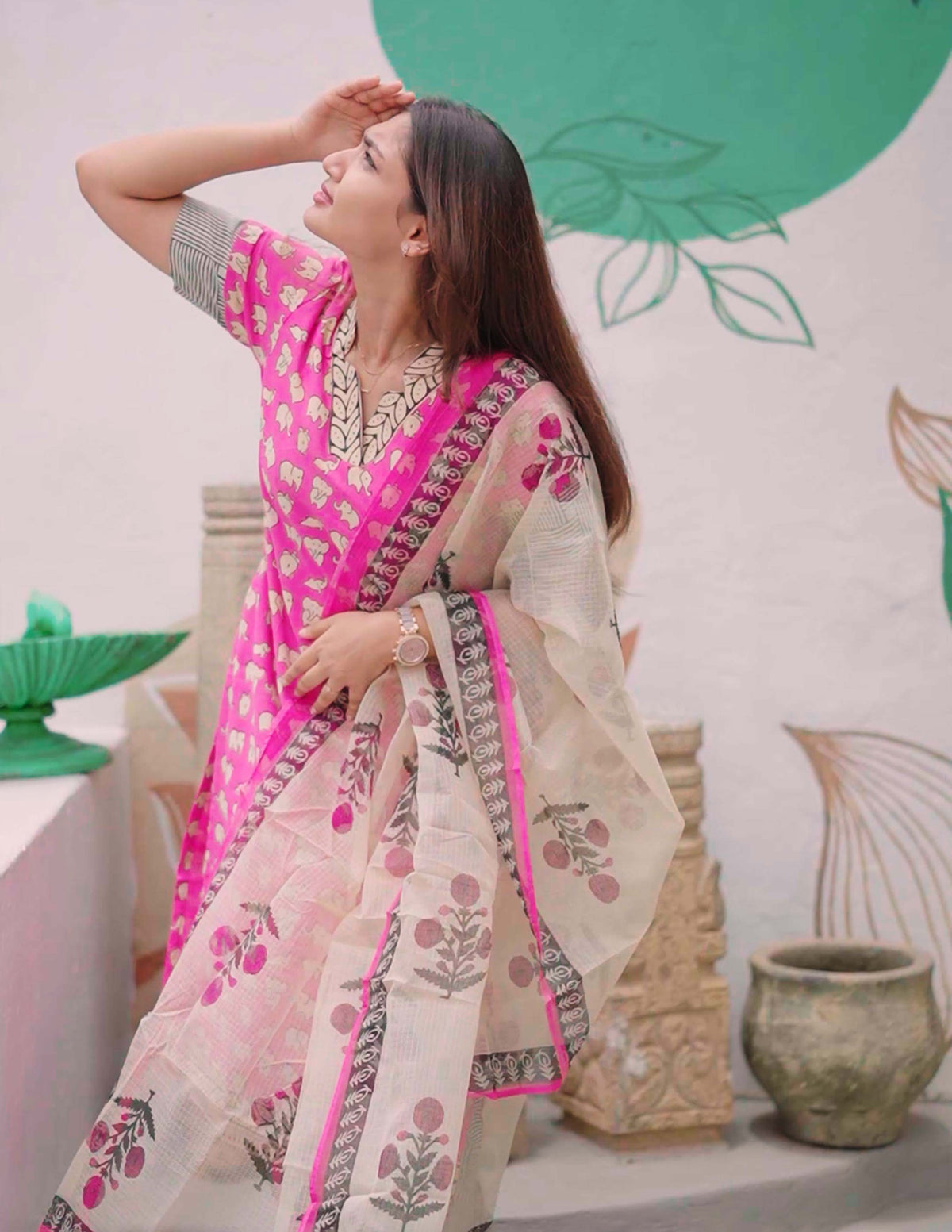 Pink paradise salwar set