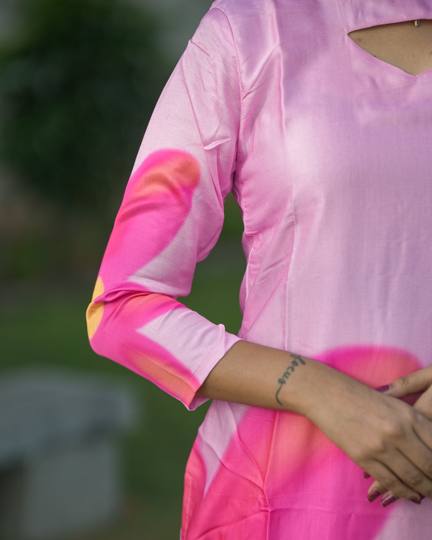 CANDY PINK Muslin kurti