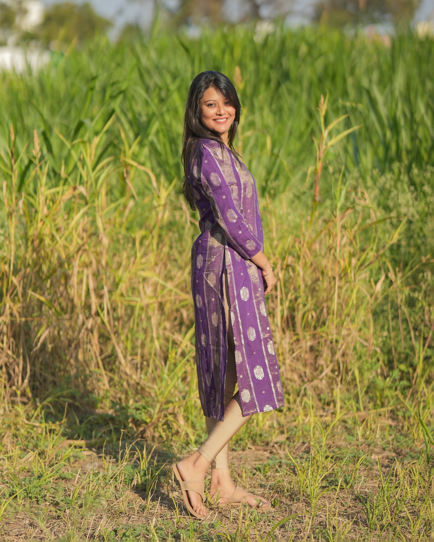 PURPLE PARADISE KURTI