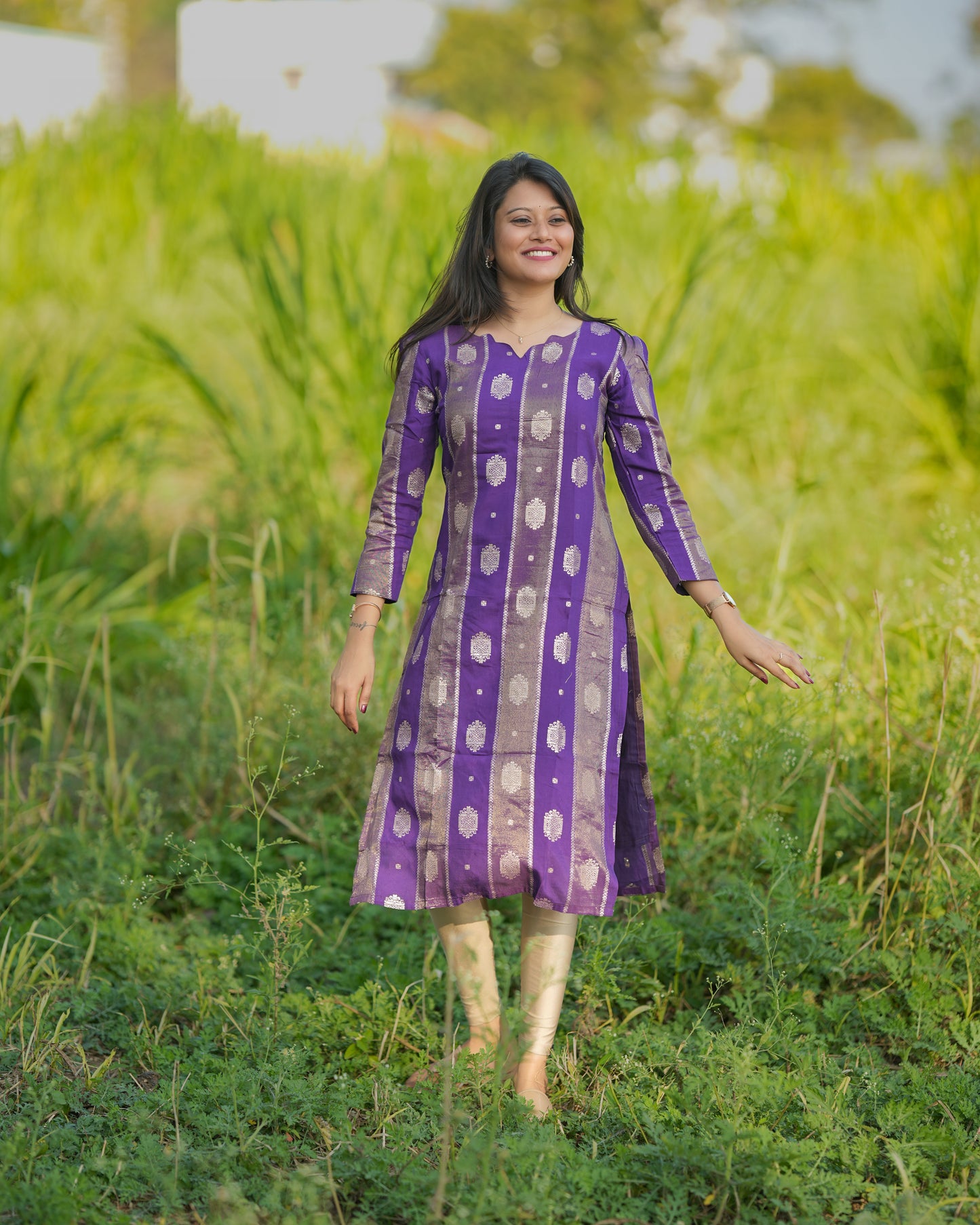 PURPLE PARADISE KURTI