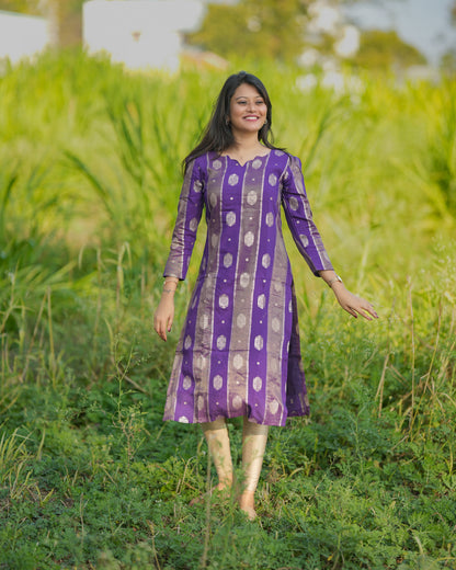 PURPLE PARADISE KURTI