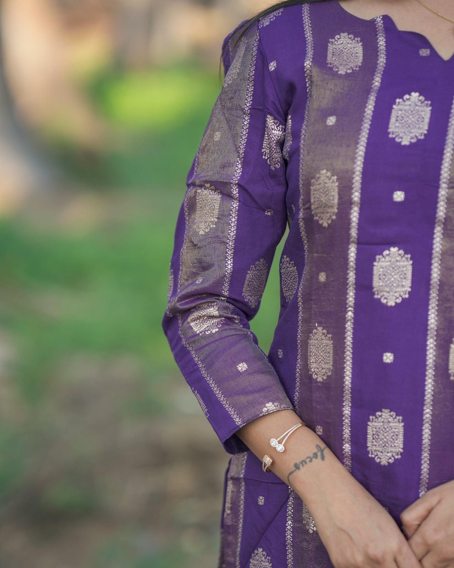 PURPLE PARADISE KURTI