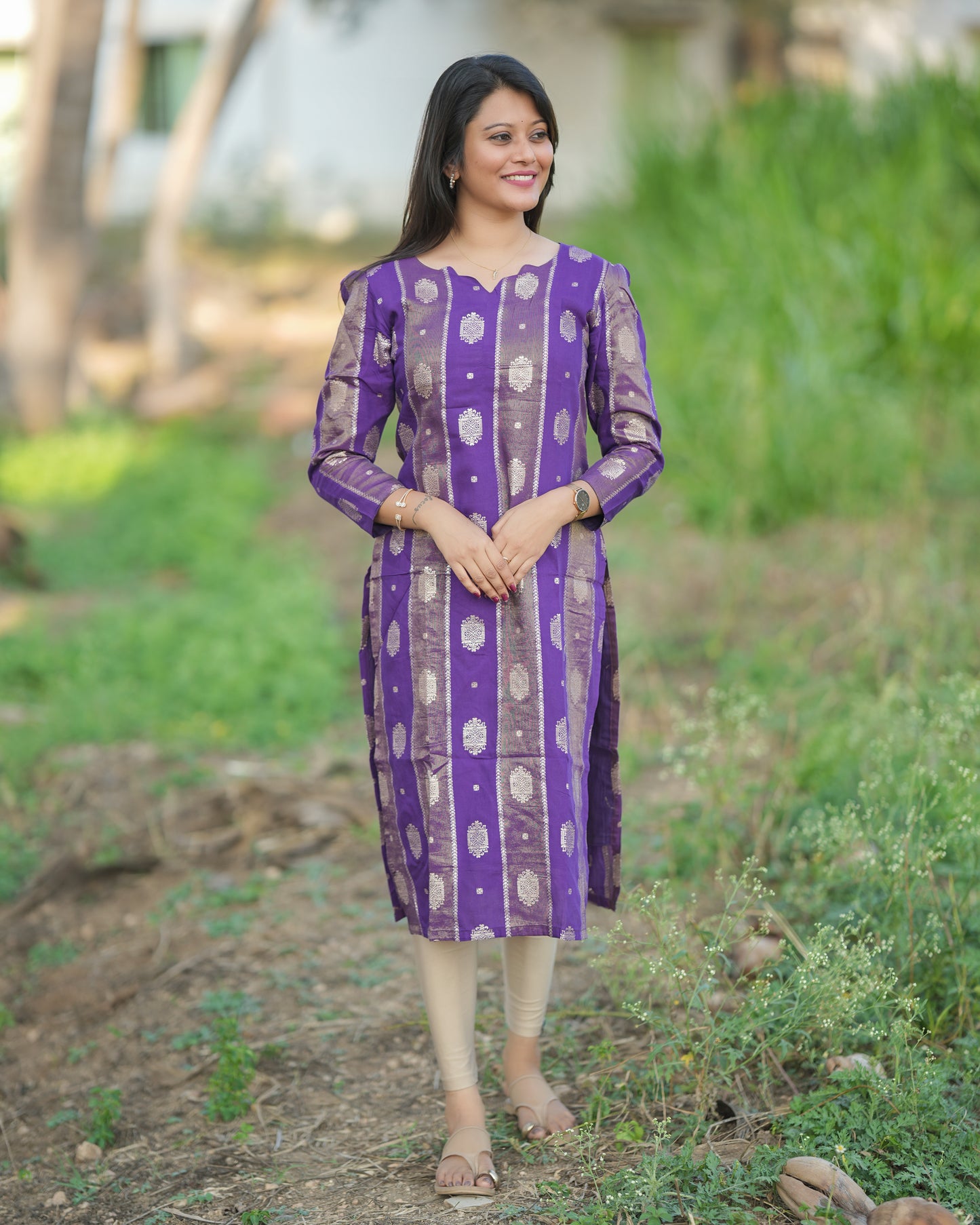 PURPLE PARADISE KURTI