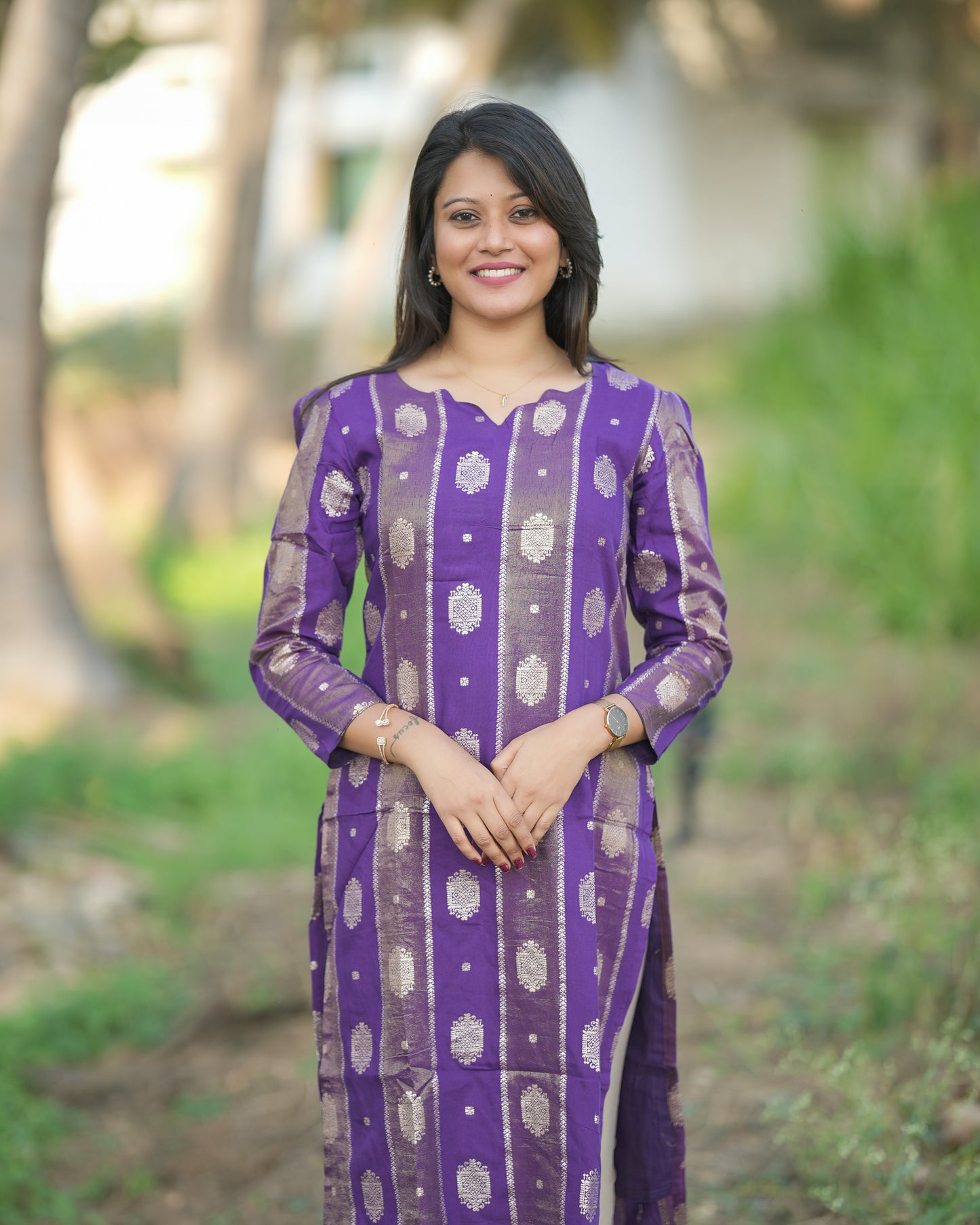 PURPLE PARADISE KURTI