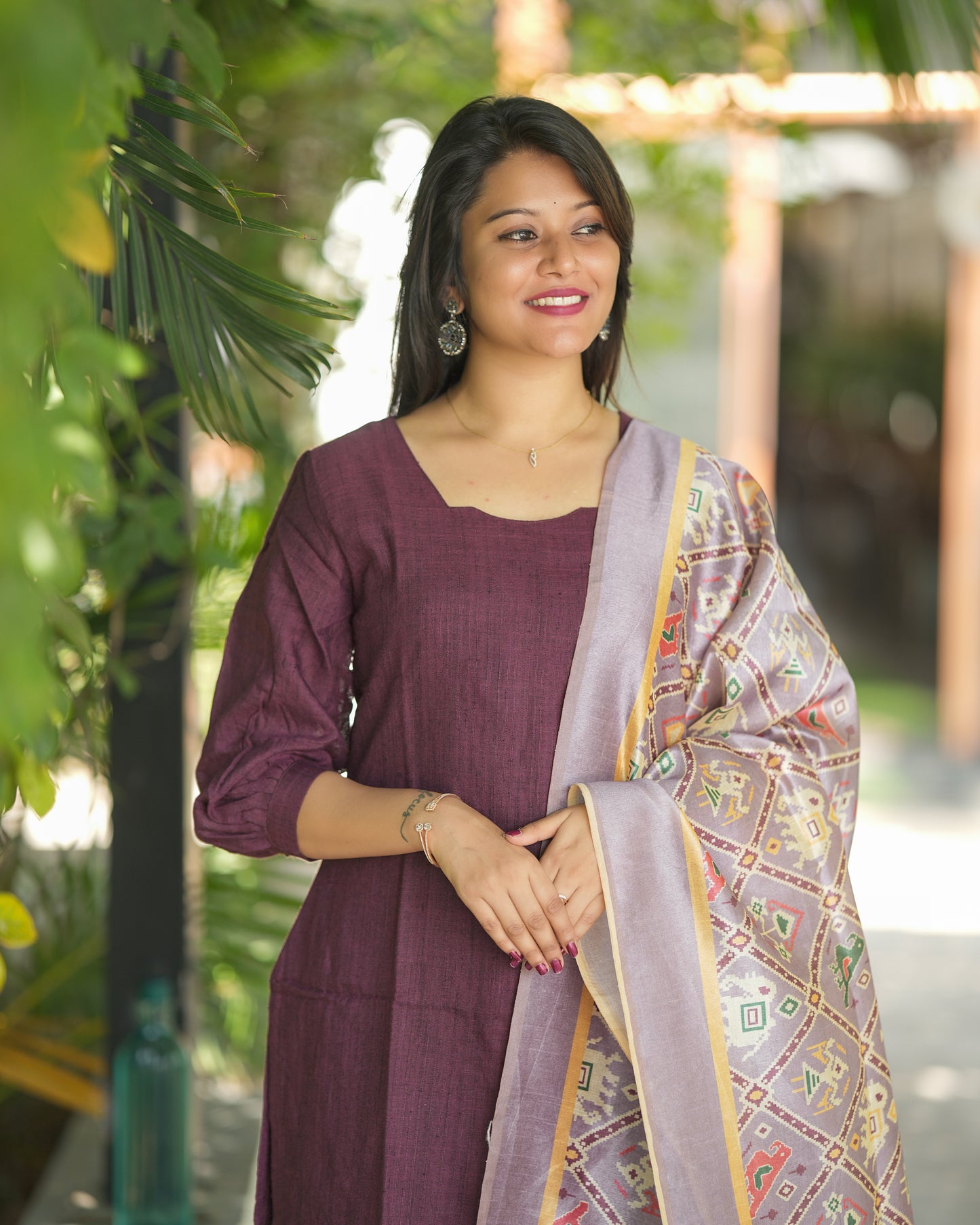 Dusty purple salwar suit set