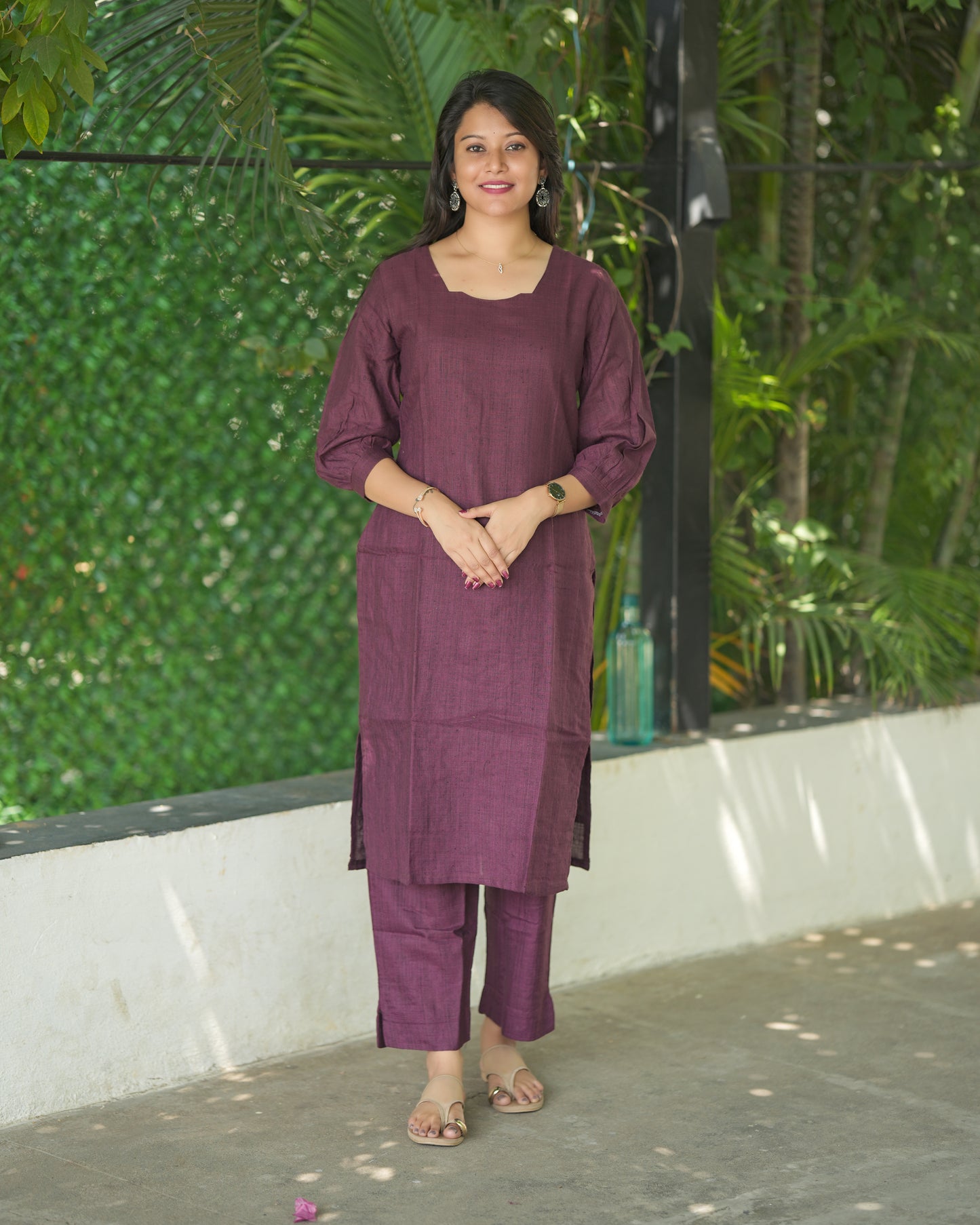 Dusty purple salwar suit set
