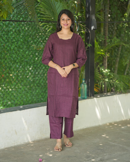 Dusty purple salwar suit set