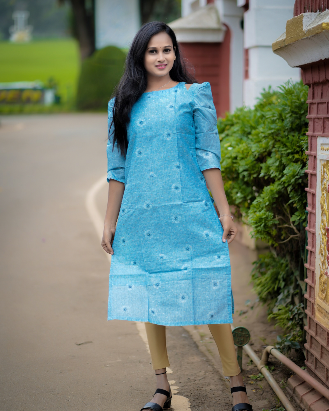 SKY BLUE ETHNIC SET