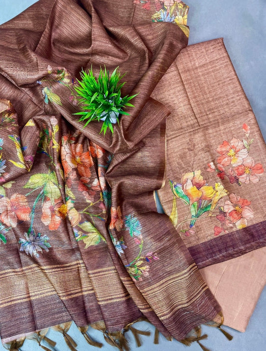 Shades of Brown Tussar Set