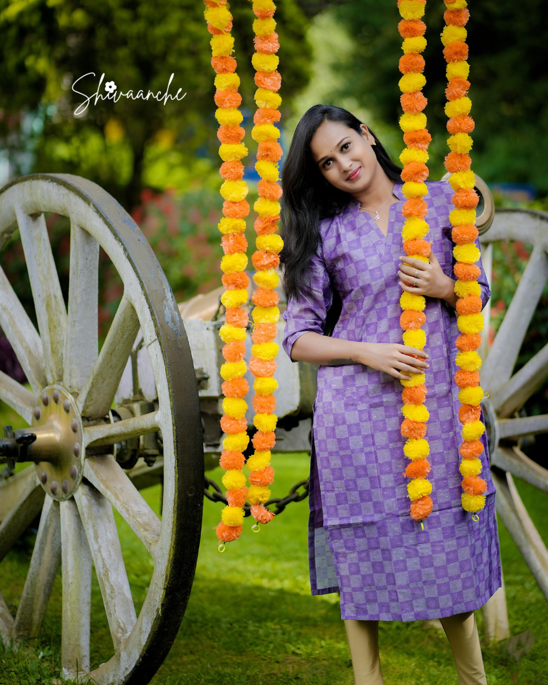 Purple and Grey checkered set