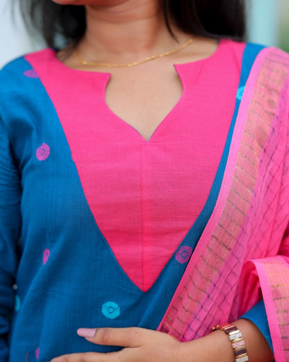 TEAL POP Salwar Suit Set