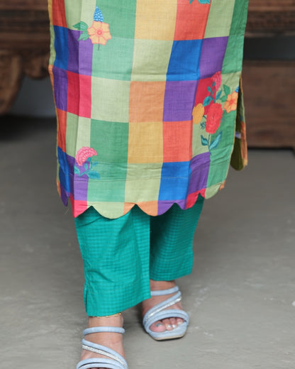 Multicolor Checks Co-Ord Set