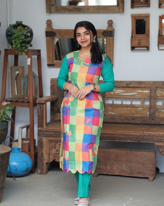 Multicolor Checks Co-Ord Set