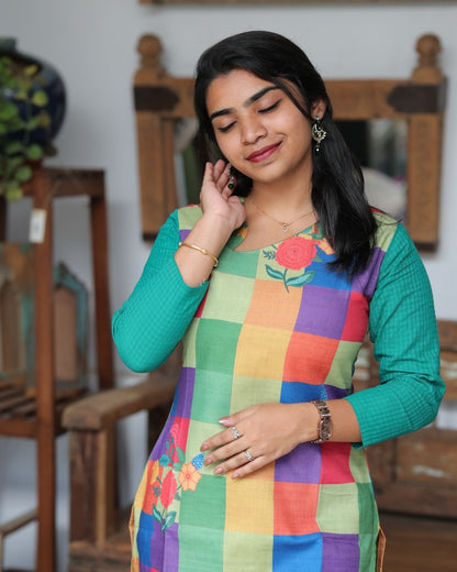 Multicolor Checks Co-Ord Set