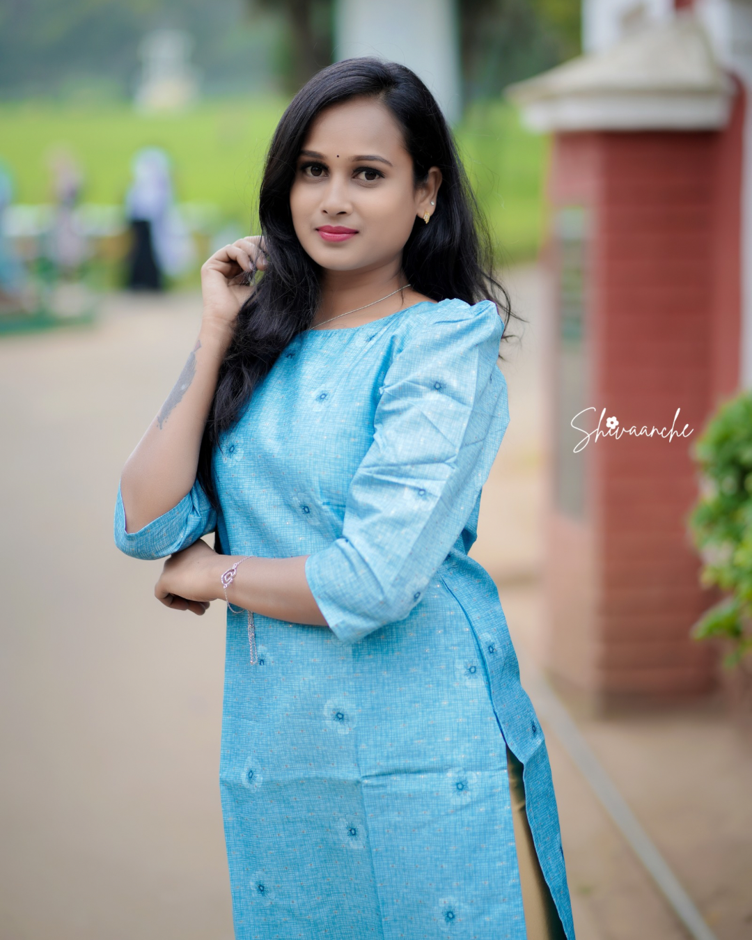 SKY BLUE ETHNIC SET