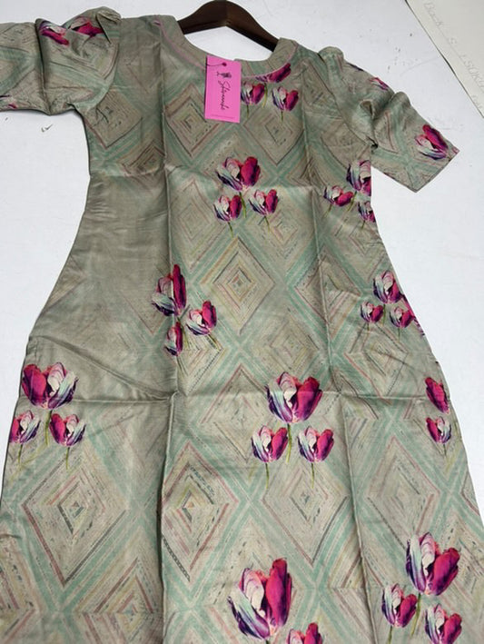 SHADES OF GREY DIAMOND KURTI