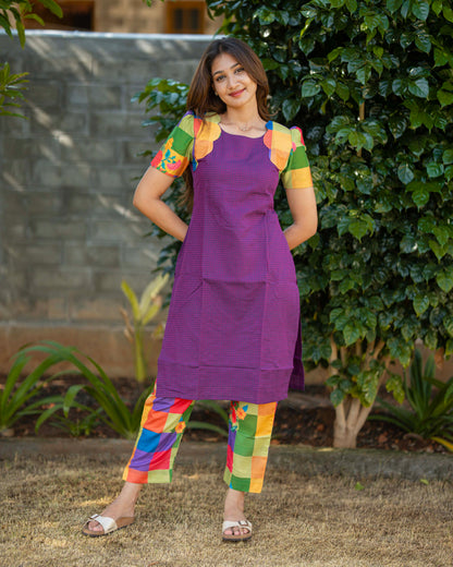 AMETHYST PATCHWORK CO-ORD SET