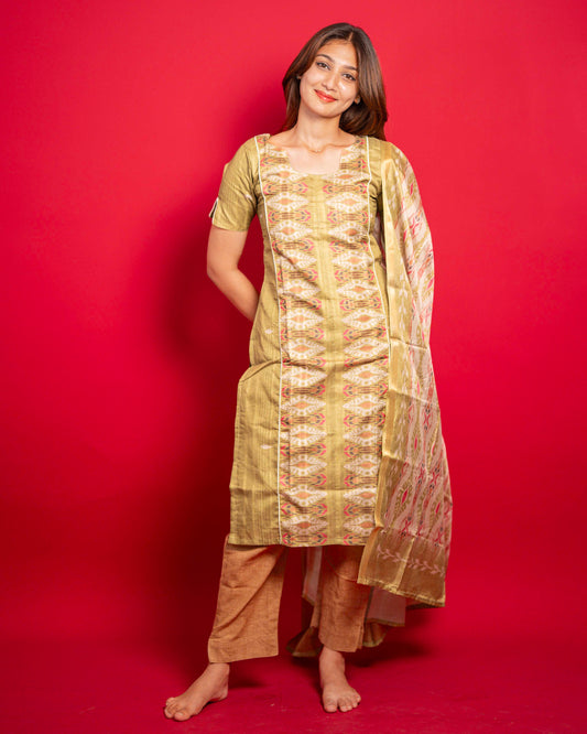 Mridu Gold Tussar Set