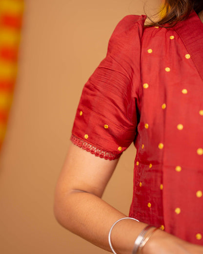 CRIMSON BLOOM KURTA SET