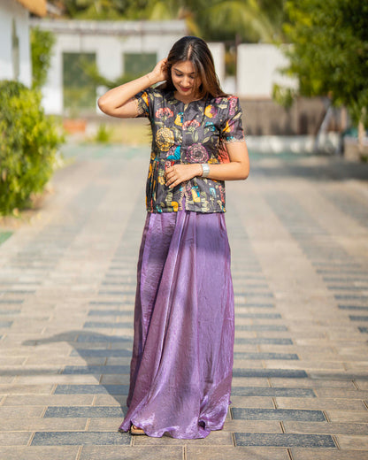 Skirt and top set