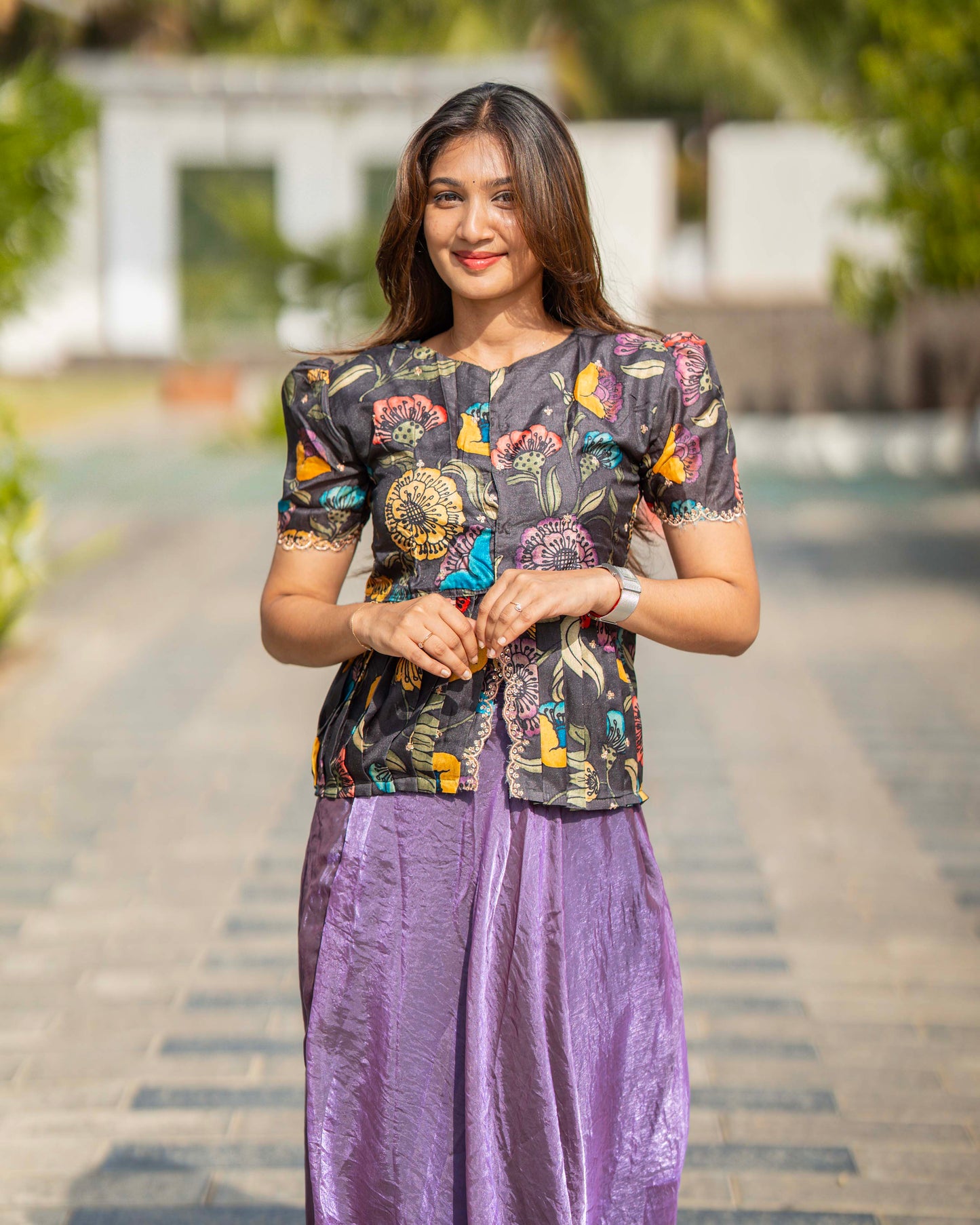 Skirt and top set