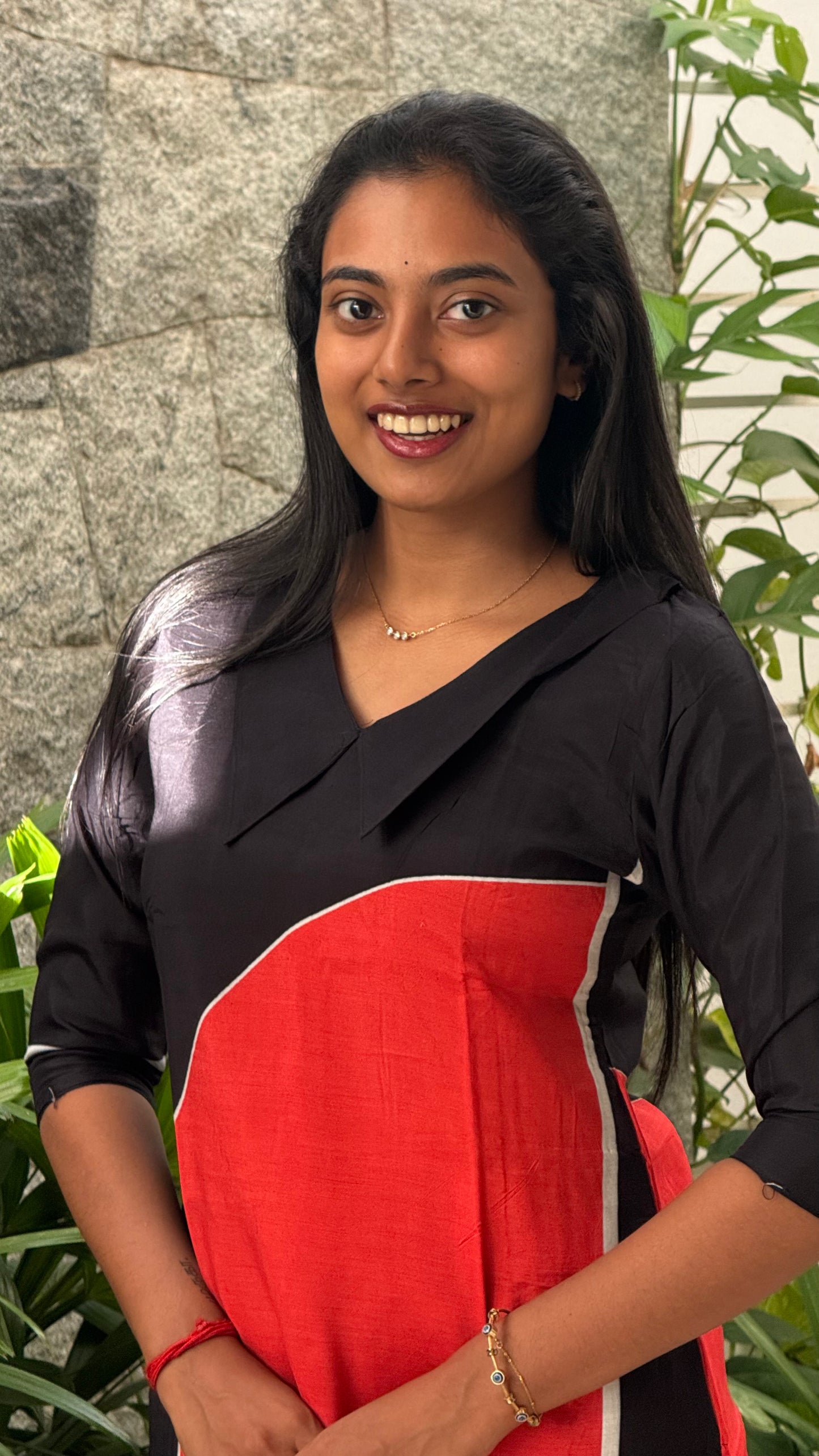 BLACK GEOMETRIC KURTI