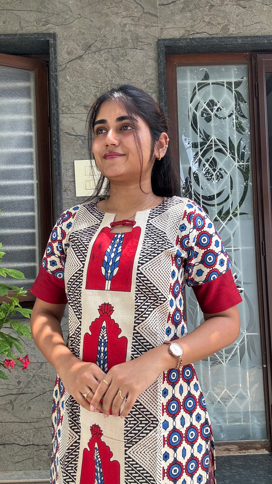 AJRAK AURA KURTI