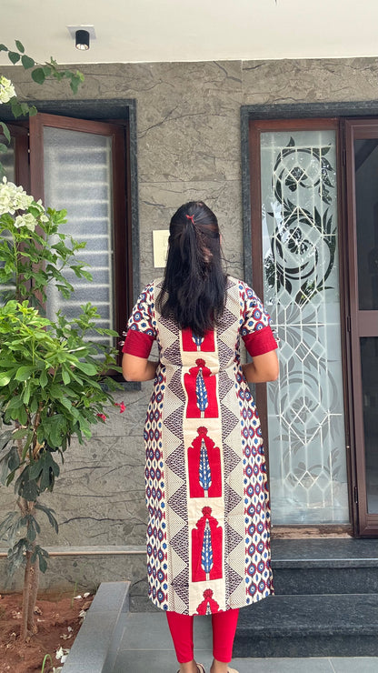 AJRAK AURA KURTI