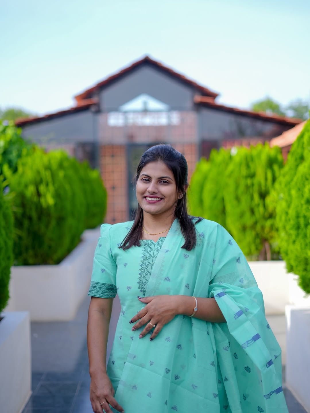 Turquoise Green Jamdani Suit Set – Series 3