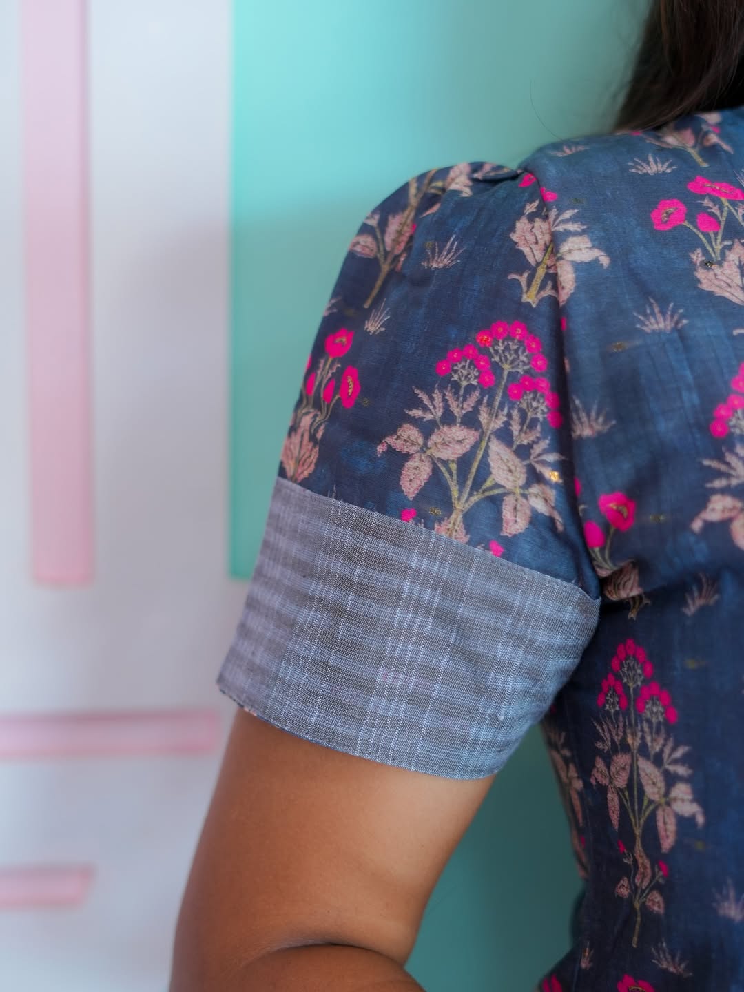 Grey Handloom Checked Co-Ord Set