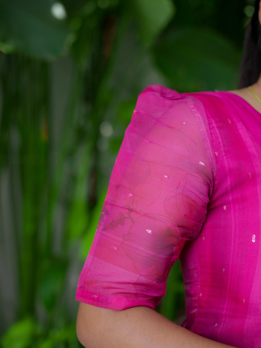 Magenta Magic Tabby Silk Kurti & Dupatta Set