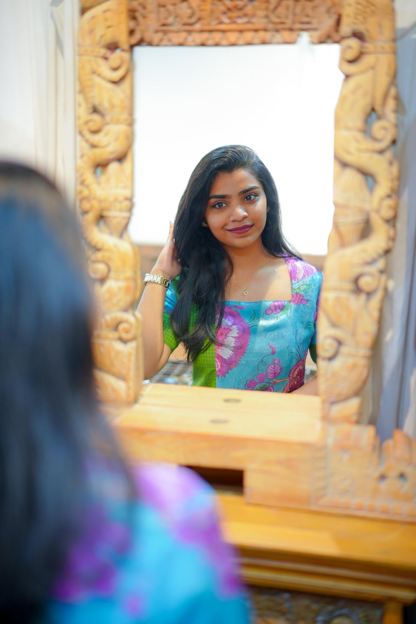 Neela Nila Emerald-Teal Kurti Pant Co-Ord Set | Minimal Luxury Prints