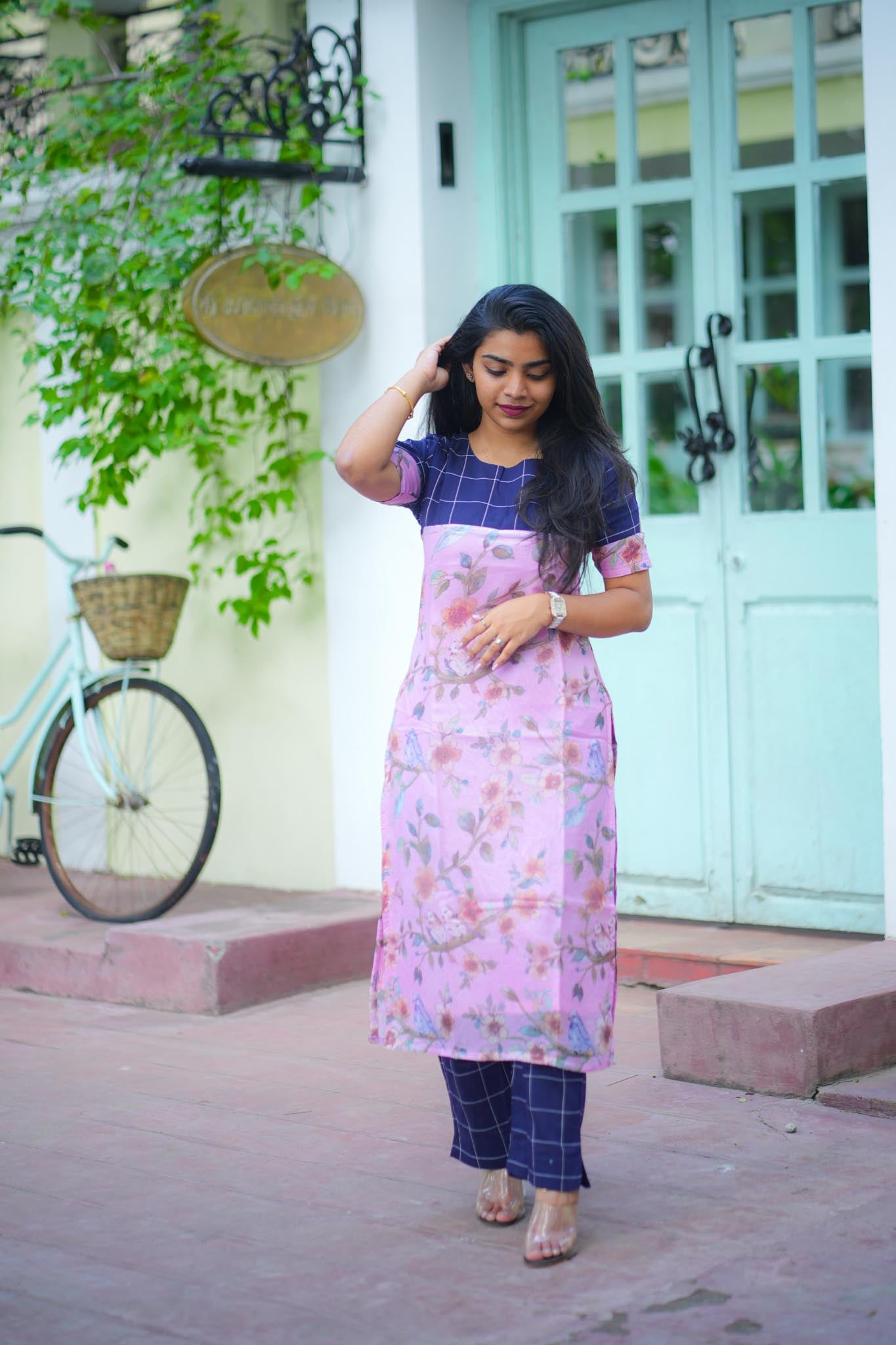 Rose Milk & Black Currant Patchwork Co-Ord Set – Fendi & Dupion Silk