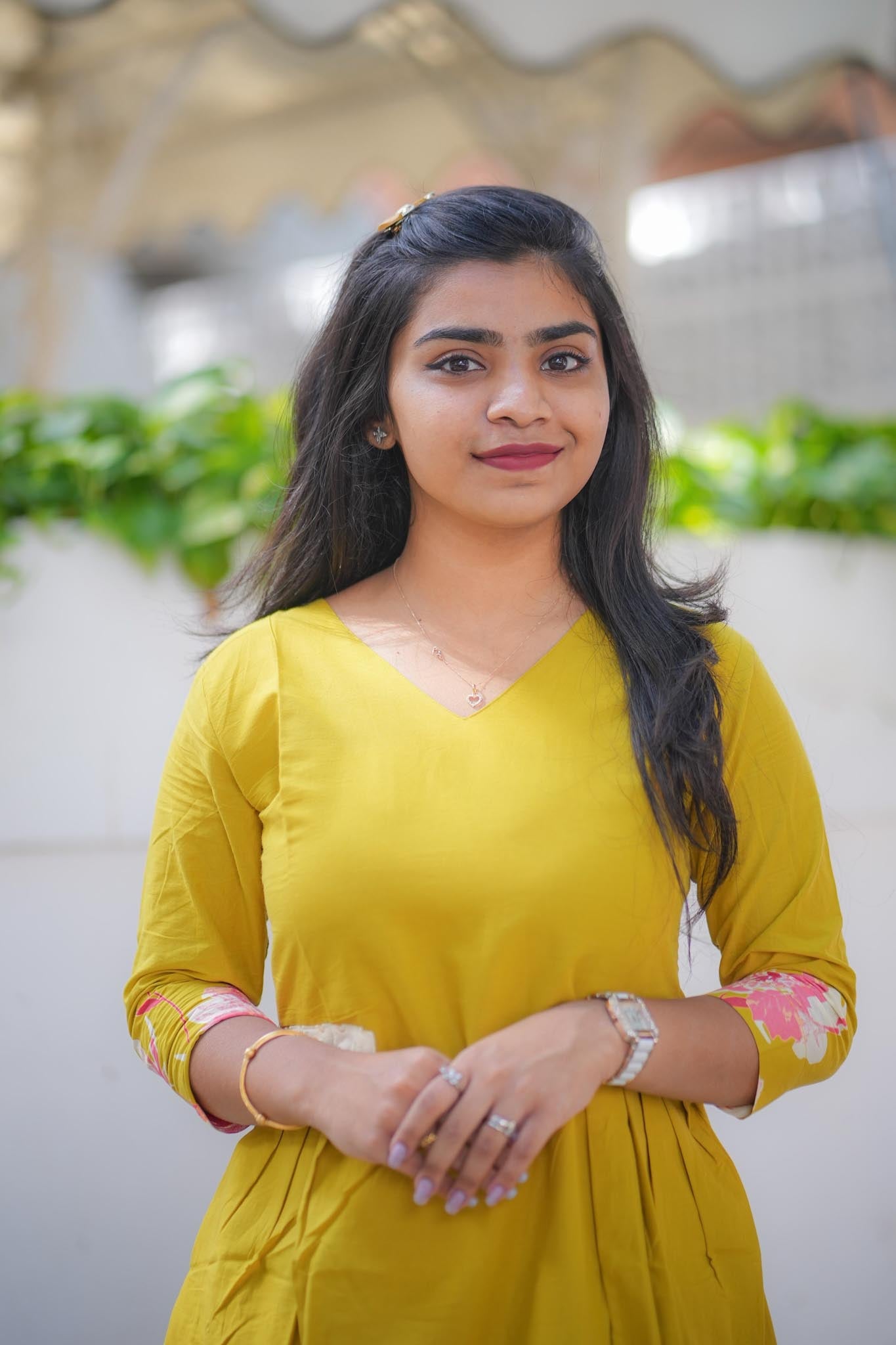 Mustard Magic A-Line Cotton Dress – Hakoba Patch Pleated Maxi