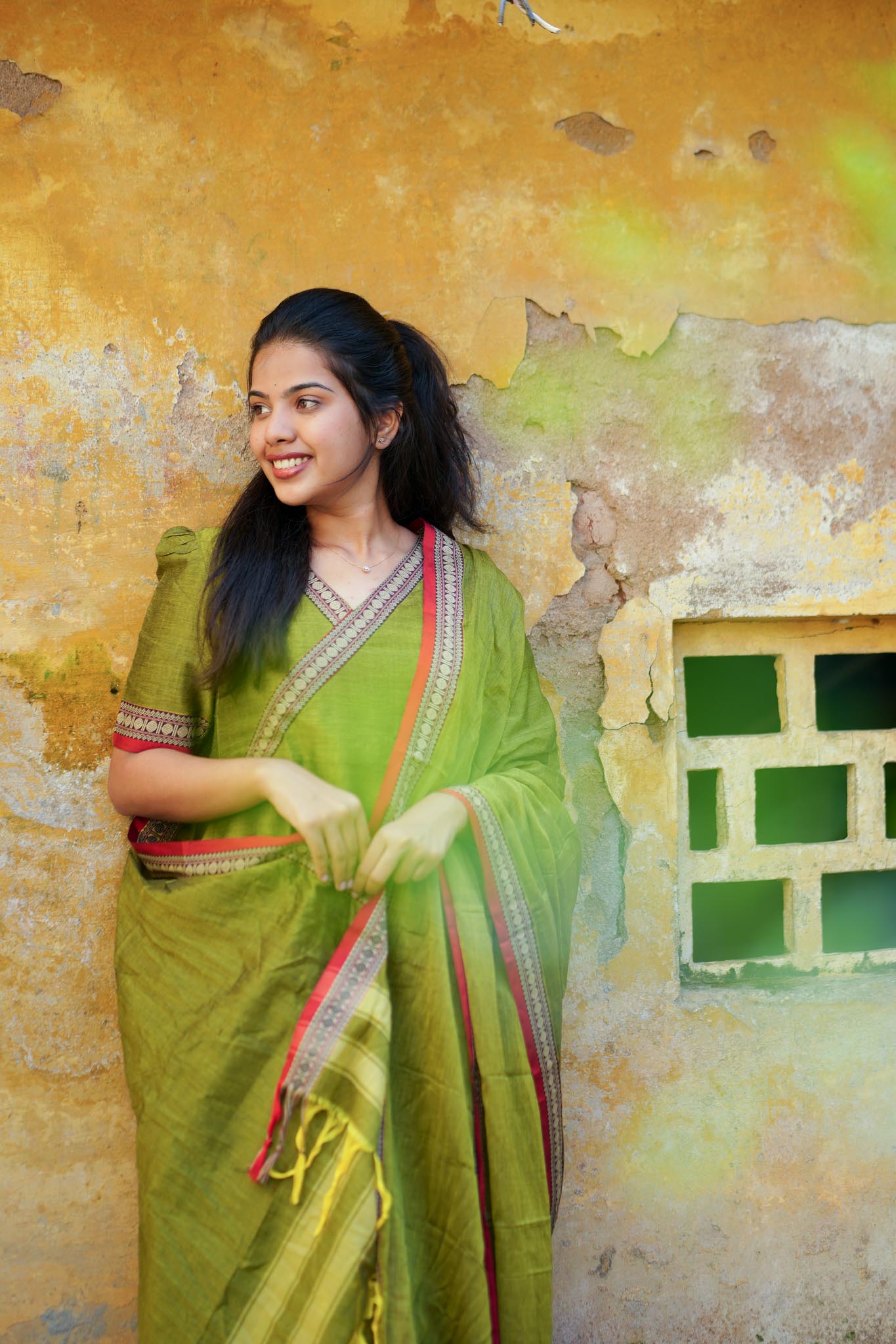 Ragini Narayanpet Cotton Suit Set – Angrakha Anarkali Elegance