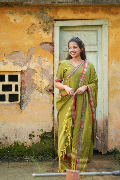 Ragini Narayanpet Cotton Suit Set – Angrakha Anarkali Elegance