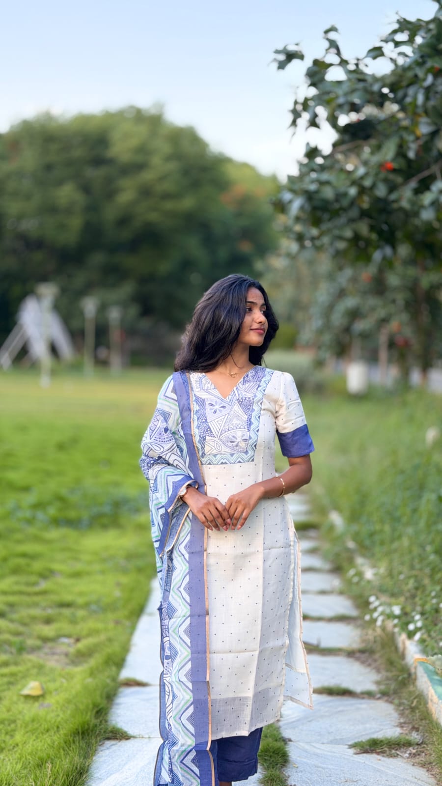 LUMINA BLUE SALWAR SET